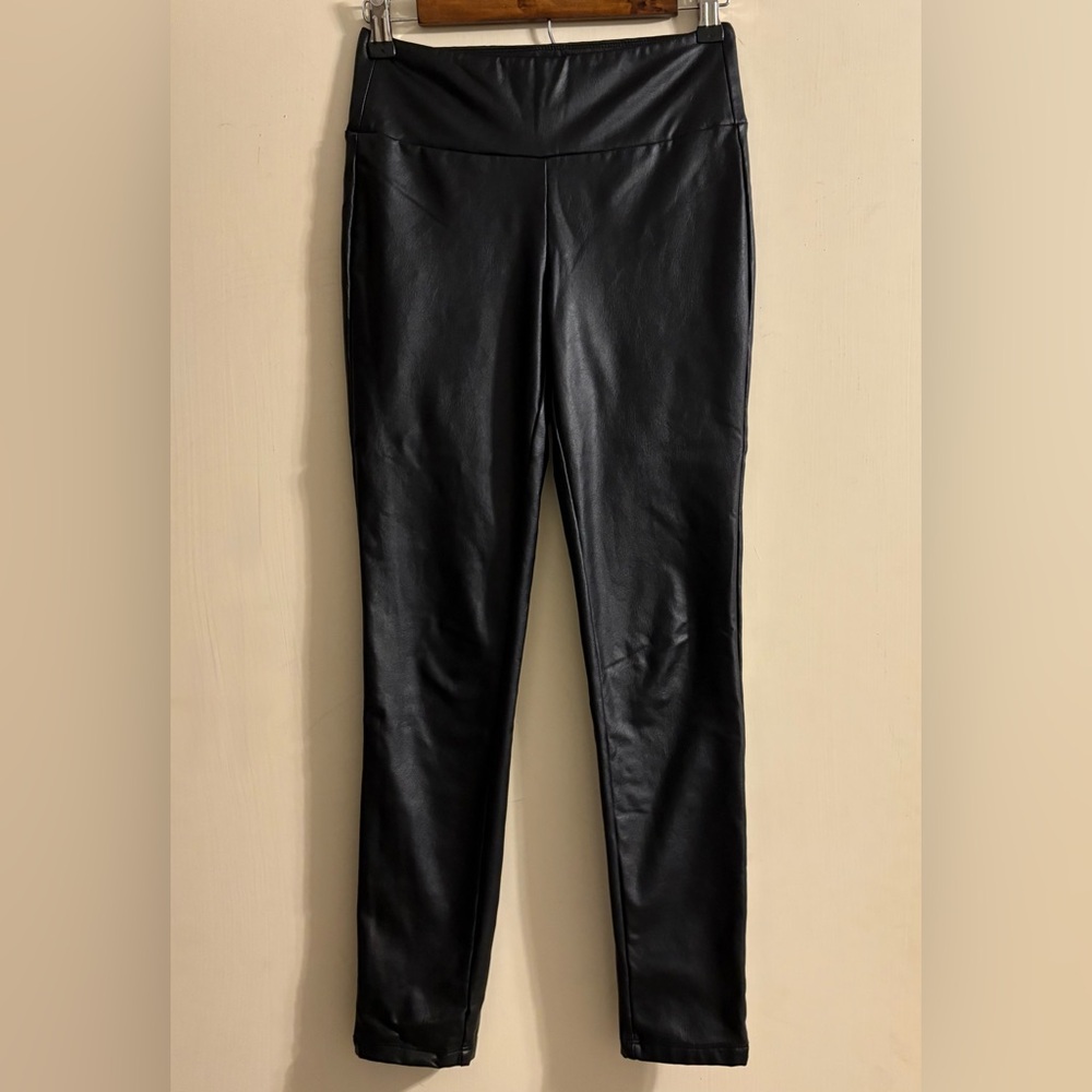 Altar'd State, Faux Leather Leggings, Black Matte w/ Fleece Lining, Size XS